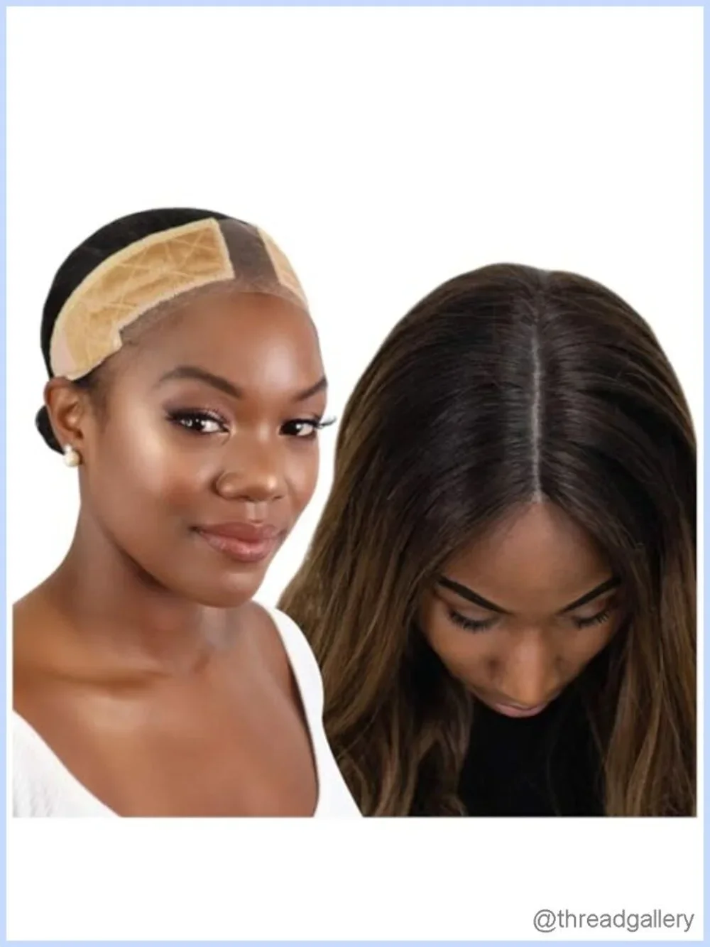 Lace Wig Grip Band, Adjustable Glueless Velvet Headband for Women